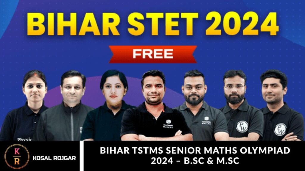Bihar TSTMS Senior Maths Olympiad 2024 – B.Sc & M.Sc